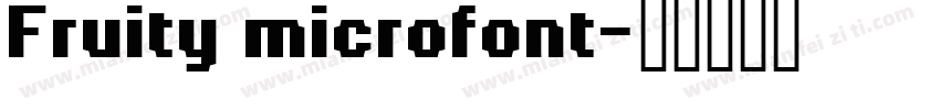 Fruity microfont字体转换
